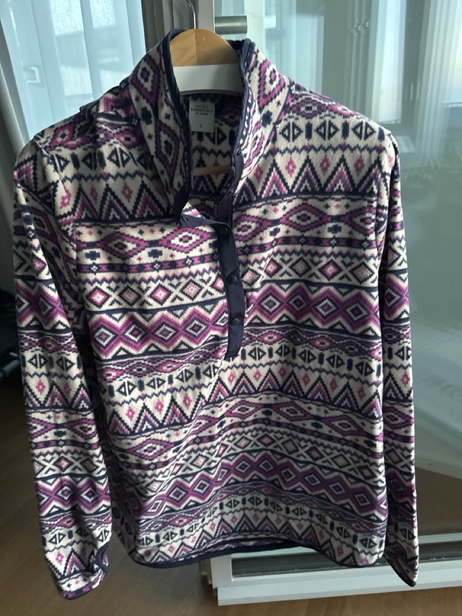 Pullover & Sweatshirts: Fleece Pullover Sport Essentials Tchibo Grösse L gemustert – Neu (gemäss Beschreibung) aus Uitikon Waldegg von LoriCor
