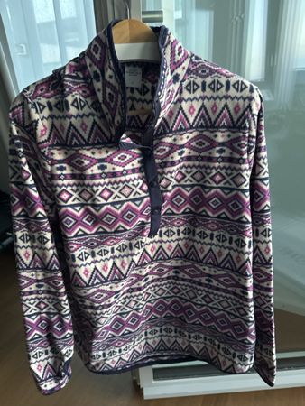 Fleece Pullover Sport Essentials Tchibo Grösse L gemustert
