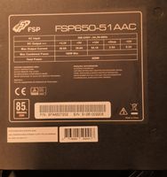 Captiva Netzteil FSP650-51AAC 650W guter Zustand