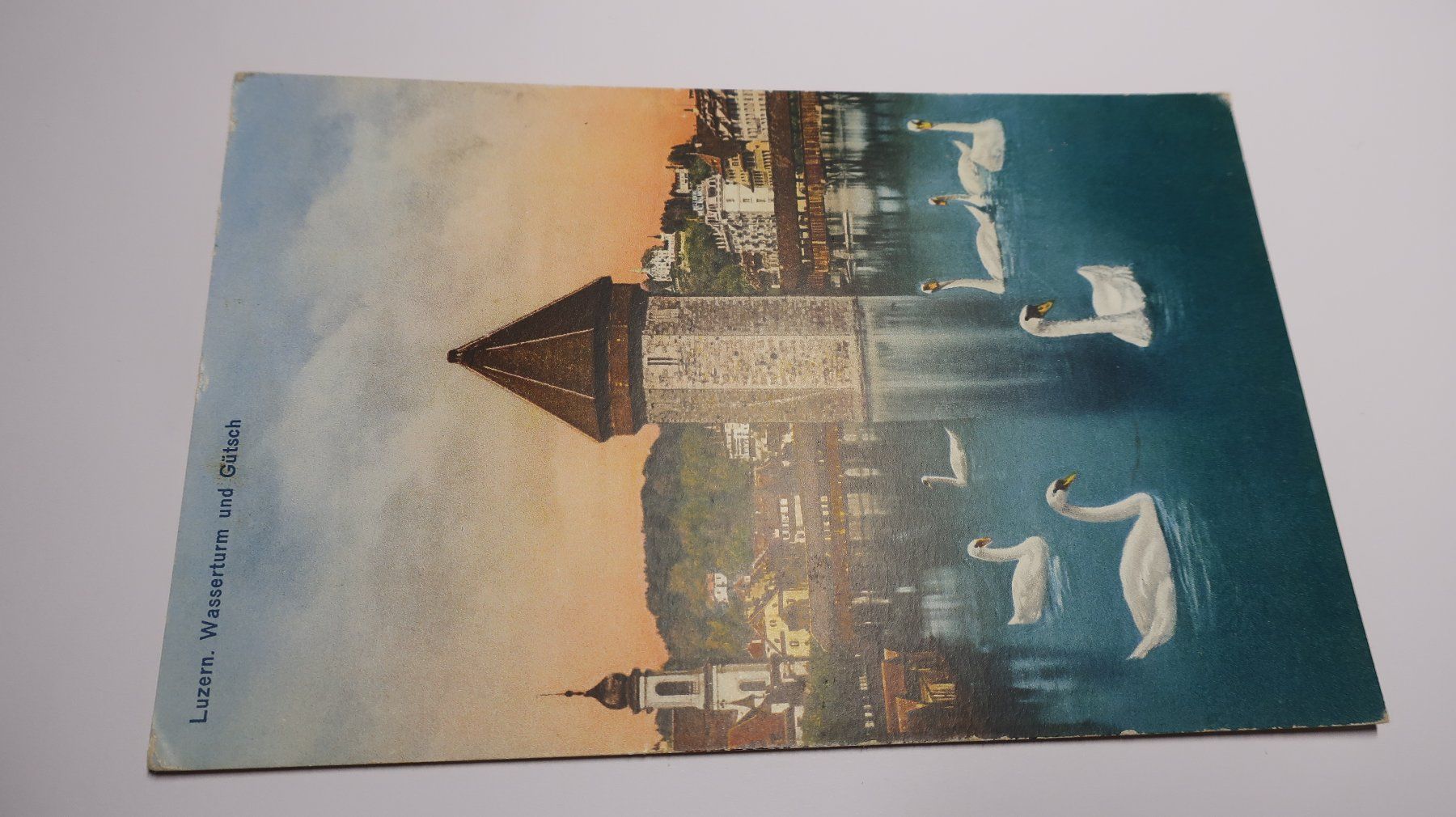 Cartoline postali: Luzern Wasserturm und Gütsch  1943 – Usato da Cormoret venduto da Pascalll2001 1