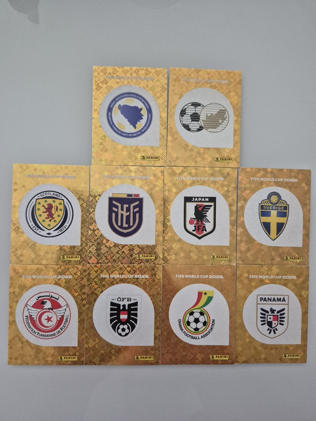 Panini Cartes à collectionner: 10 Wappen Paninis WM 2026 – Neuf (Voir description) à St.Gallen par wuermchen2