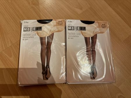 Feinstrumpfhose mit Naht Gr. L schwarz