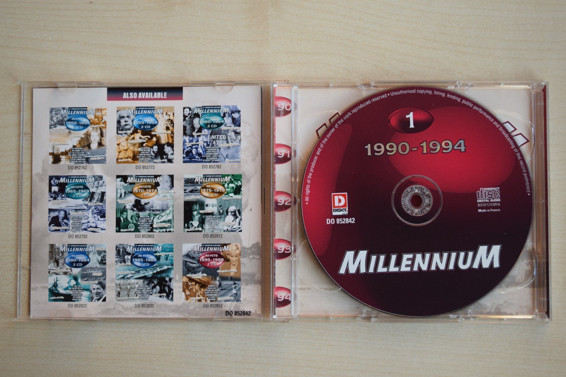 CD: MILLENIUM 1990-1994/2 CDs (479) – Usato da Reutigen venduto da DONDON55 3