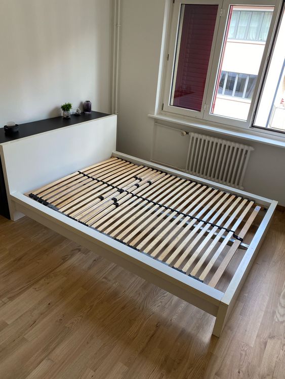 Ikea MALM Bett, weiss, 140x200 cm (ohne Lattenrost) Kaufen auf Ricardo