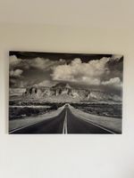 TOP! Grosses Bild in schwarz/weiss mit Strasse 100x140cm