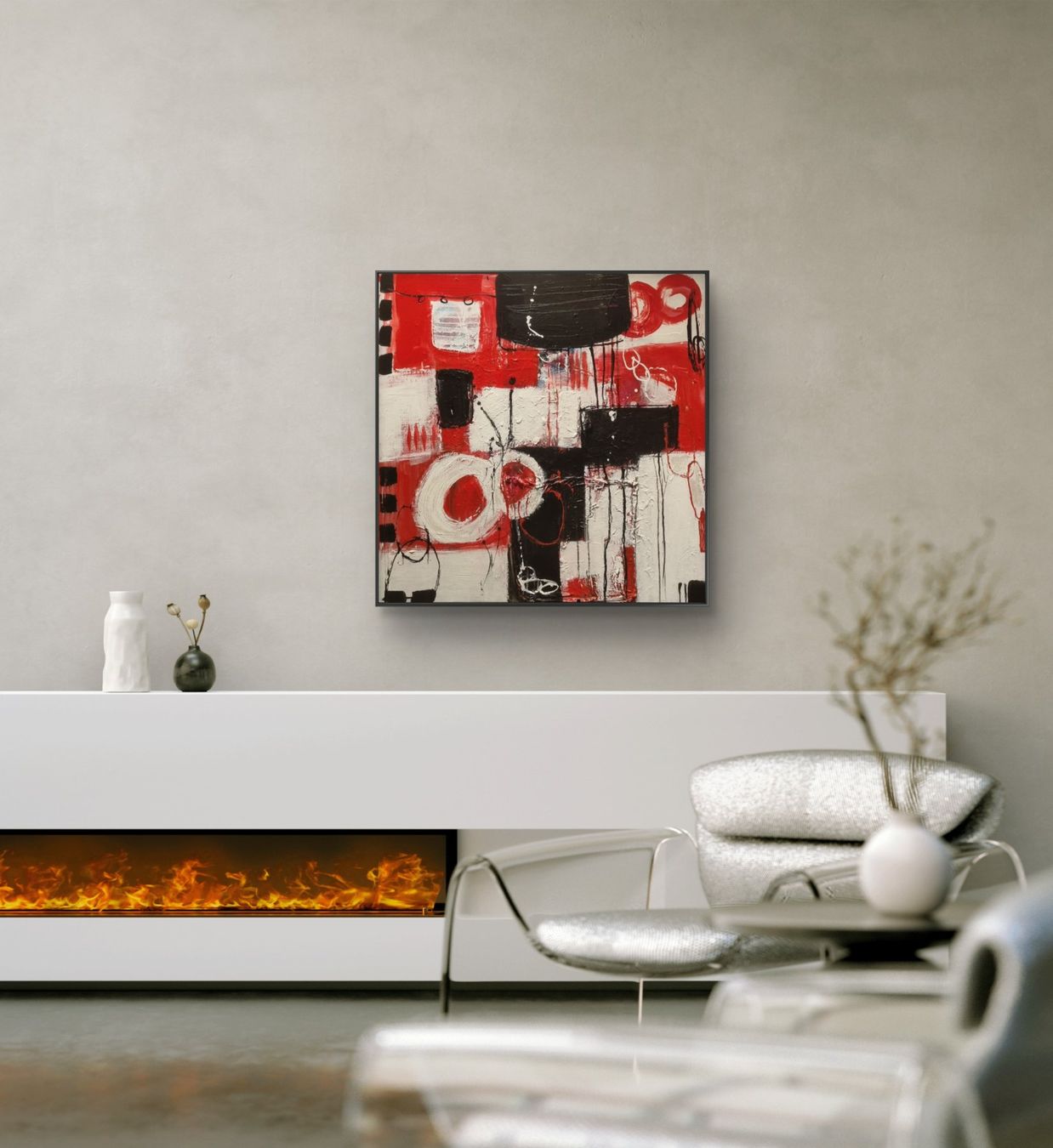 Dipinti: Originales abstraktes Bild 80x80cm – Nuovo (secondo la descrizione) da Urdorf venduto da Contra8 2