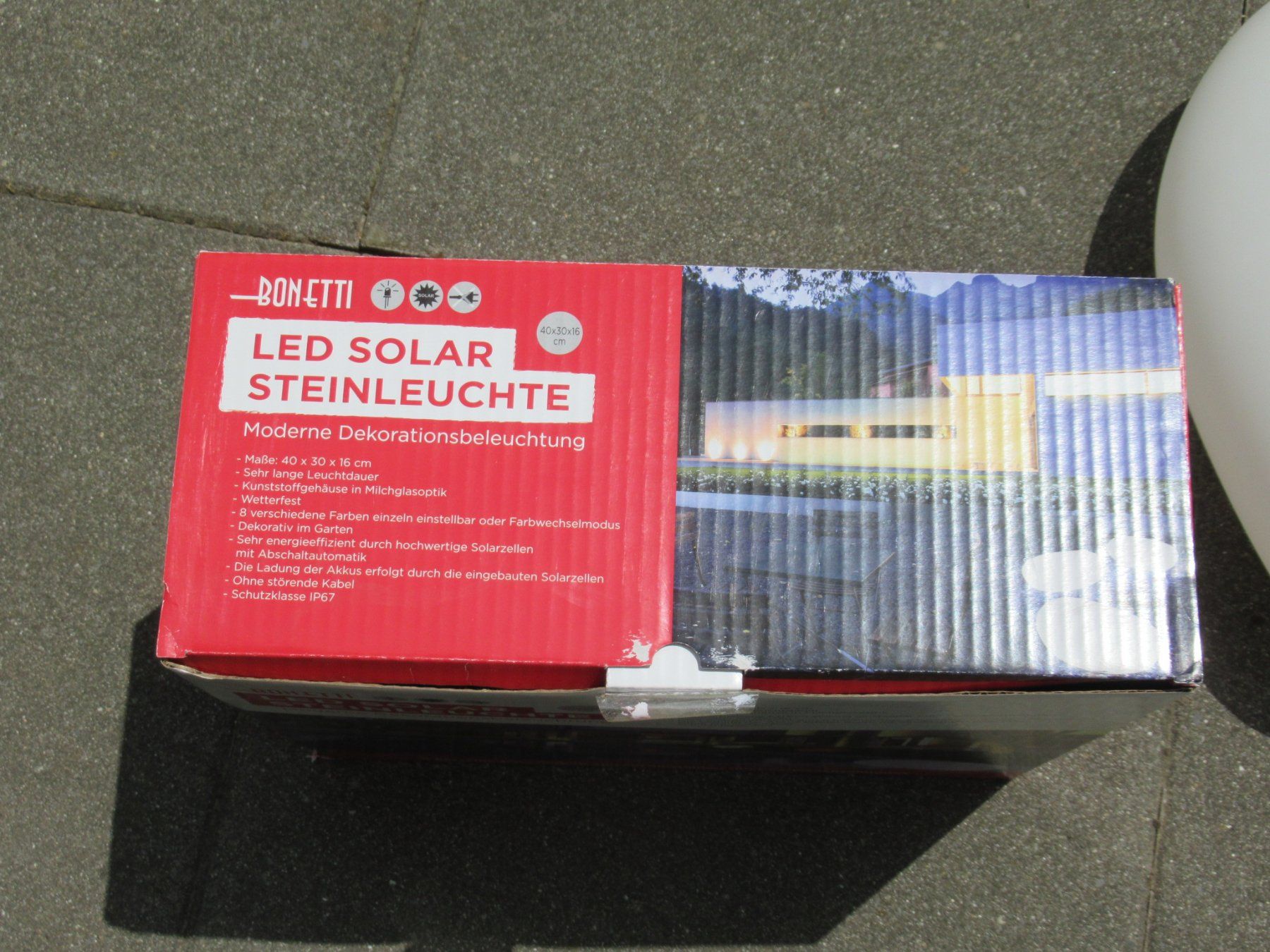 Lampade: Solar LED Steinleuchte 40cm 8 verschiede Farben – Usato da Trimbach venduto da donlyn 6