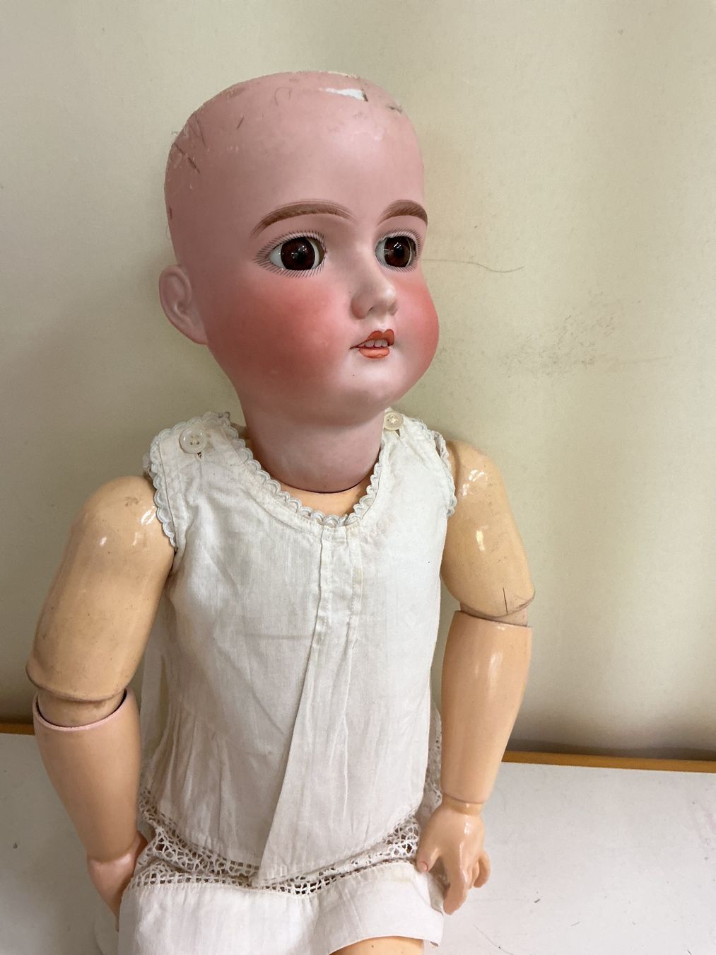 Bambole: Antike grosse Puppe A. 9. M., 390 – Usato da Bern venduto da vielerart 4