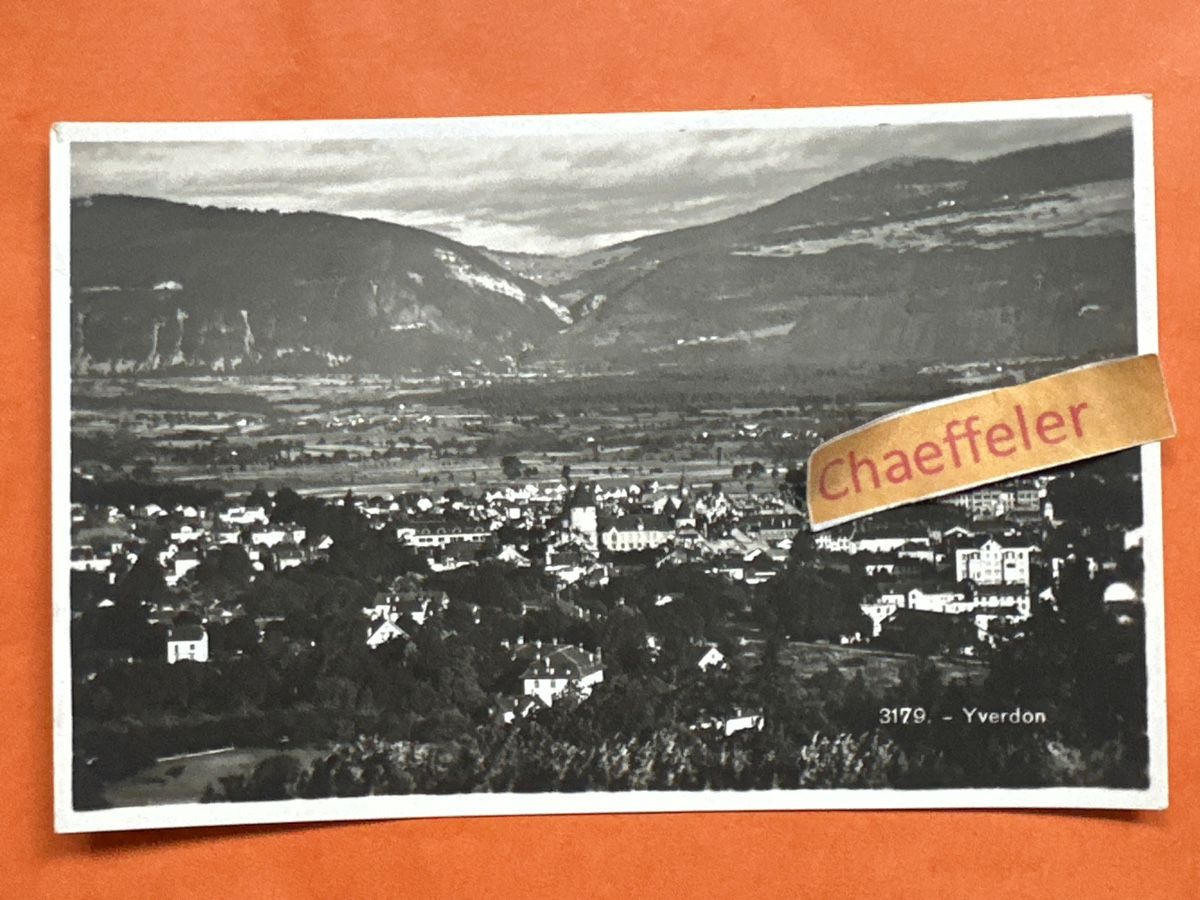 Cartoline postali: 3170 - Yverdon – Usato da Zürich venduto da Chaeffeler