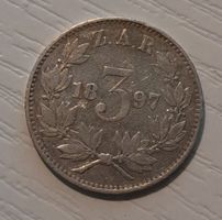 SILBER / 3 Pence / Zuid Afrik. Repub. / 1897
