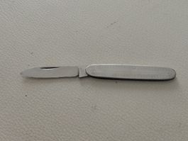 Taschenmesser Edelstahl Metallgriff guter Zustand