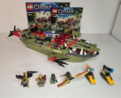 Lego Chima 70006 Croc's Angriffsschiff komplett
