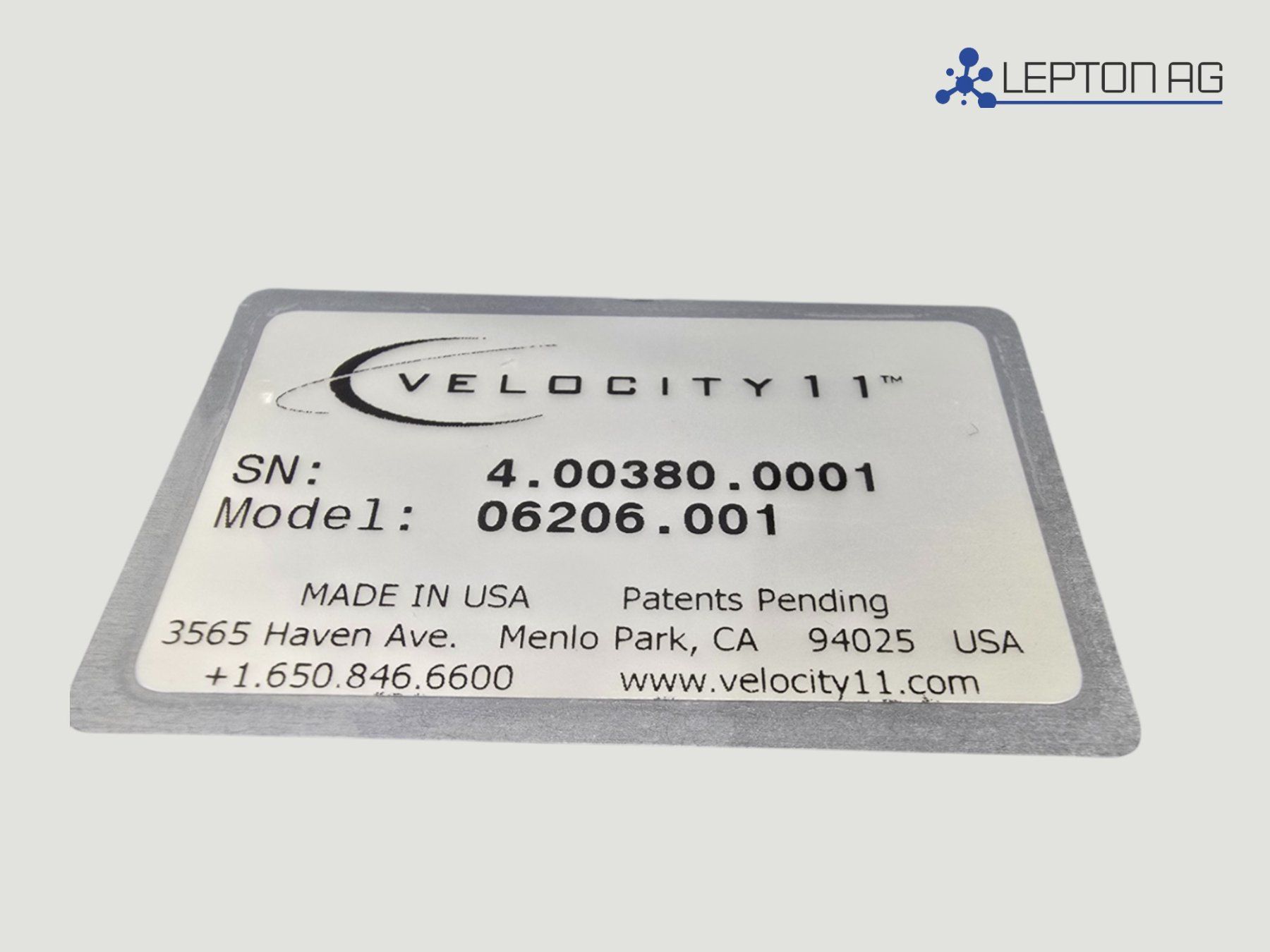 Accessori da laboratorio: Velocity 11 – Usato da Niederdorf venduto da LeptonAG_Labor 4