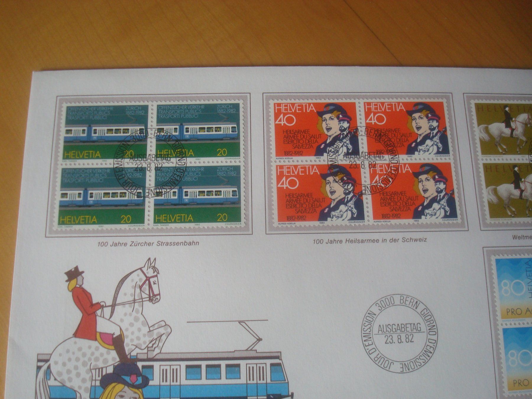 Alle Briefmarken: 1982 schöner Grossbrief Schweiz – Gebraucht aus Gordola von Polentaefung 2