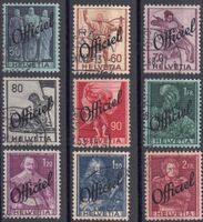 55-63 Historische Bilder gestempelt, mit Aufdruck "Officiel"