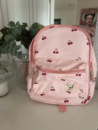 Kidzroom Kinderrucksack Rosa Kirschen Muster neuwertig
