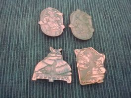 4 Plaketten - Basler Fasnacht - 1946 / 1948 / 1949