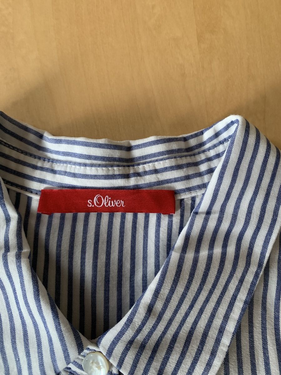 S.Oliver Blusen: Bluse blau-weiss gestreift, s.Oliver, Grösse 38 – Gebraucht aus Galgenen von Waldliesel 1