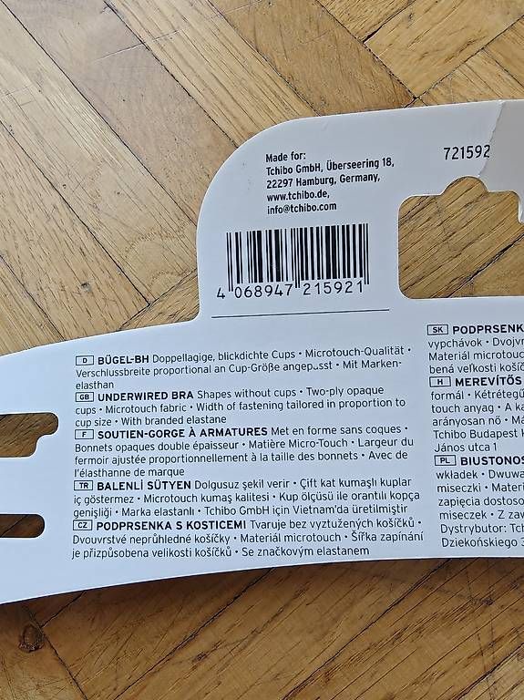 Tchibo Altra biancheria intima: Bügel-BH, 85C, neu – Nuovo e nell'imballaggio originale da Samedan venduto da t_p_8nvs 3