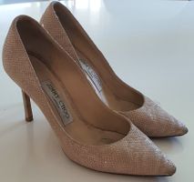 Jimmy Choo Sandale, Gr. 34,5, beige, tolles Schlangenmuster!