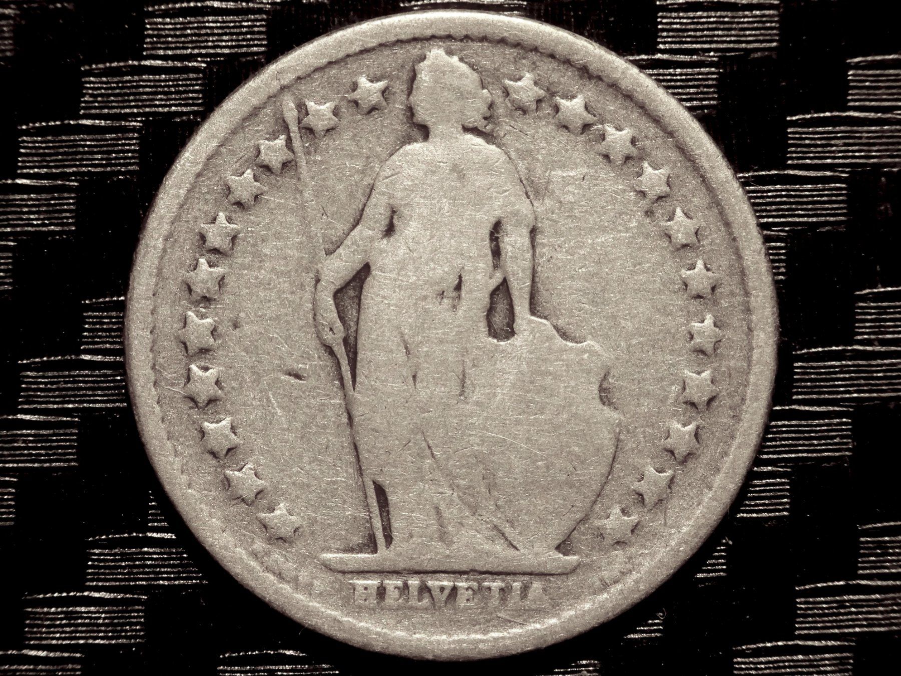 Tutti le monete: 1879 - 50 cts. 1.00 Mio.!!! 2.23gr – Usato da Courgenay venduto da ZubR237 1