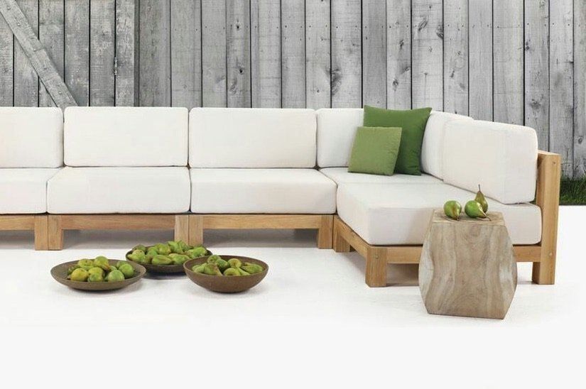 Divani: Sofa Lounge Couch Gartensofa Ecksofa Outdoorsofa Teakholz – Nuovo e nell'imballaggio originale da Daisendorf venduto da Wohn-Kult 1