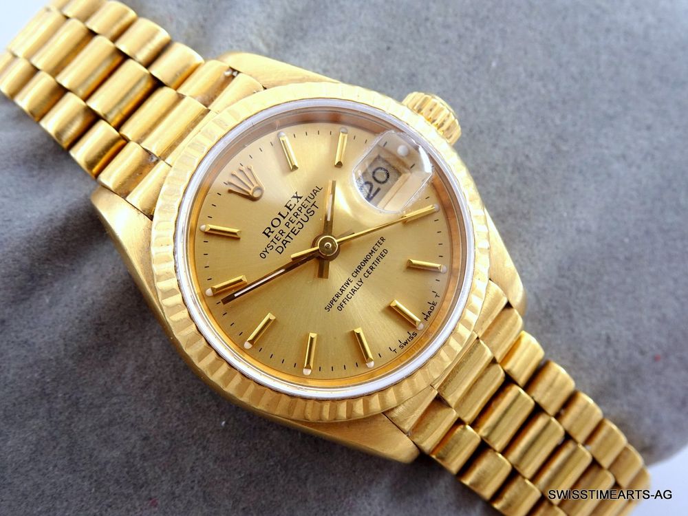 Rolex Orologi: ROLEX DATEJUST 18K 1988 AUTOMATIK 69178 DAMENUHR – Usato da Zürich venduto da SWISSTIMEARTS-AG
