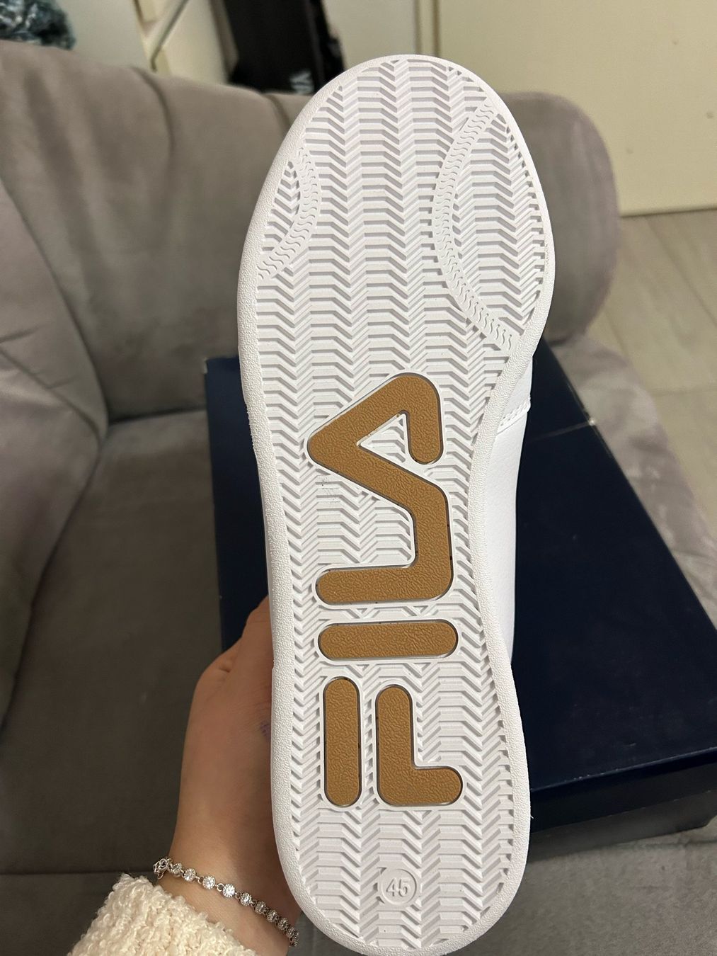 Scarpe da uomo: Fila Herrenschuh weiss, Grösse 46 – Nuovo (secondo la descrizione) da Urdorf venduto da Wolda3 1