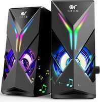 PC Lautsprecher 10W RGB Gaming PCUSB-Betriebene 3.5mm Jack