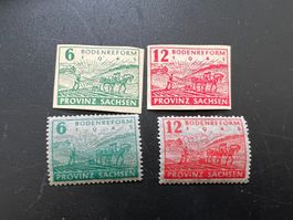 Sachsen 1945/46  MiNr. 85-86/90-91   *  (5186)