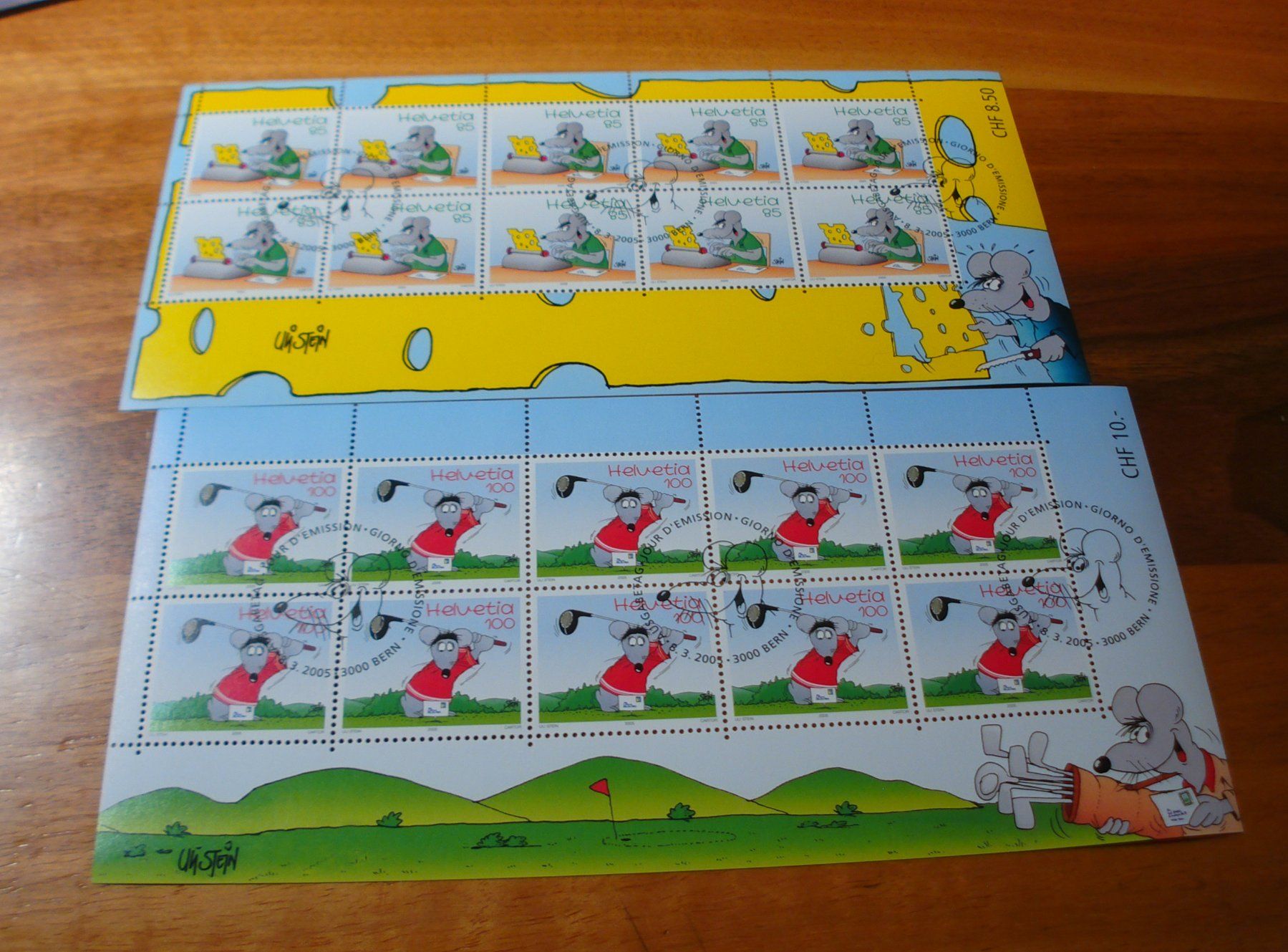 Tutti i francobolli: Bogensatz Ulli Stein, Mäusecomic, 2005, ET-o – Usato da Niederwil AG venduto da morostahu