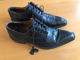 Modischer Lederschuh Gr 42
