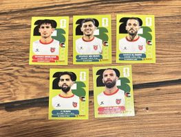 Fussball WM 2026 Stickers Palästina 5 Stück Panini Sammlung