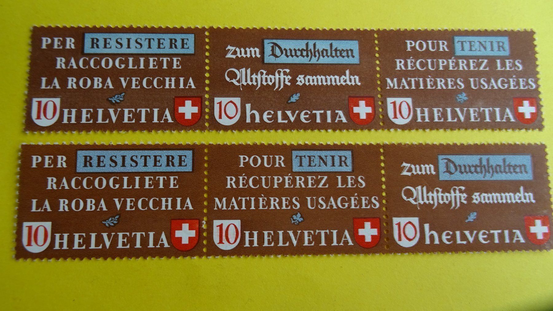 Tutti i francobolli: 1942 ALTSTOFFVERWERTUNG: SATZ COMPLET – Nuovo (secondo la descrizione) da Eschenbach SG venduto da eDaisy 3