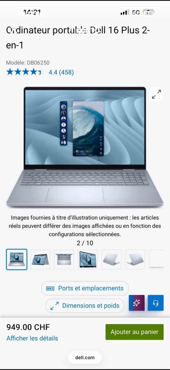 Dell Notebooks: Dell 16 Plus 2-in-1 DB06250 &  Dell Pro Plus Active Pen - PN – Neu und originalverpackt aus Clarens von rib_9qz8