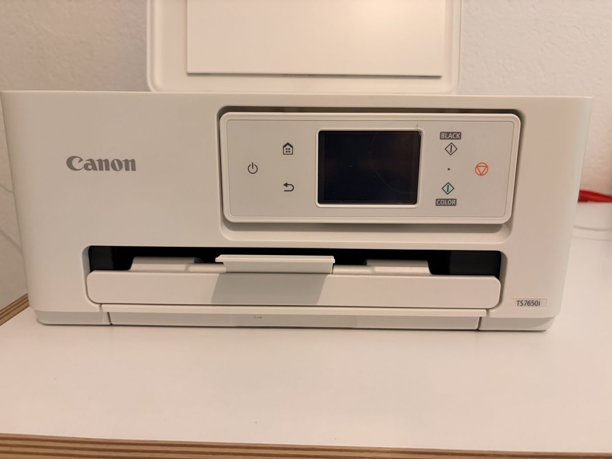 Canon Stampanti: Canon Pixma TS7650i Printer white used – Usato da Zürich venduto da and_yzc2
