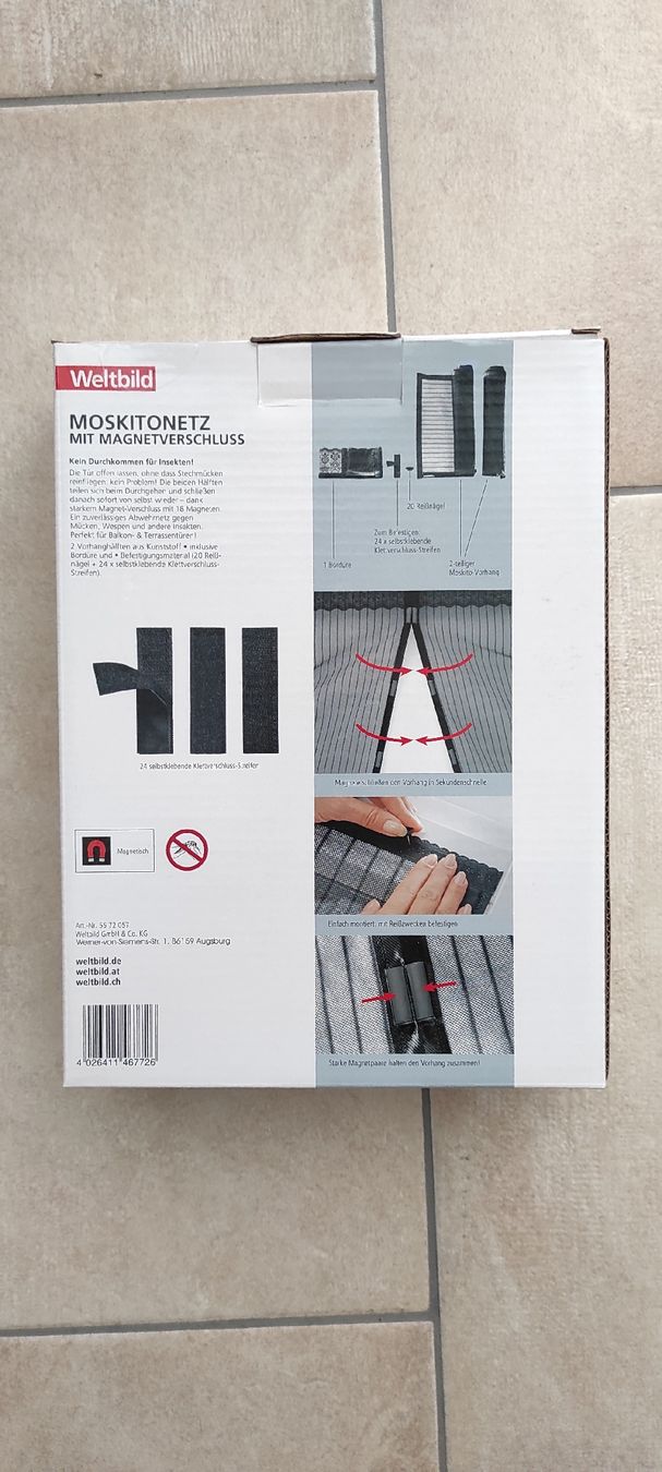 Vorhänge: Moskito-Türnetz, Magnetverschluss, NEU – Neu und originalverpackt aus Zollbrück von Turner5 1