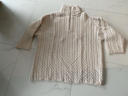 Oversize Pullover beige (S), H&M, 50% Wolle