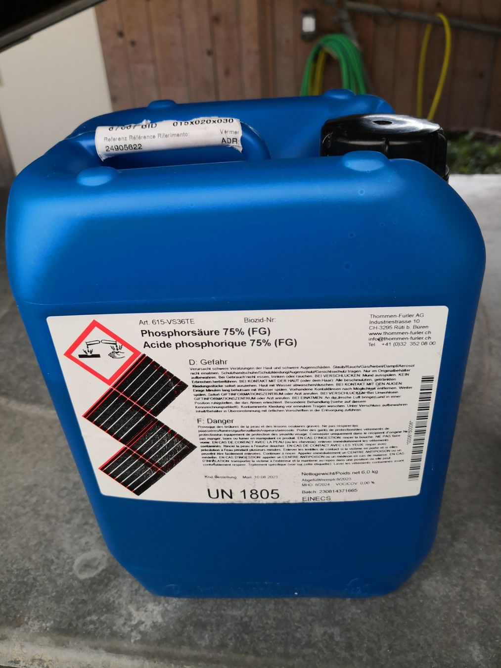 Accessori per altri veicoli: Phosphorsäure Entroster 75% 6kg – Nuovo e nell'imballaggio originale da Wahlen b. Laufen venduto da Martin350