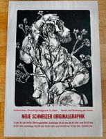 Plakat NEUE SCHWEIZER O-GRAPHIK Anlikerkeller 1955 GERTSCH?