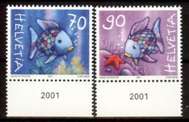 2001, Sondermarken Regenbogenfisch **