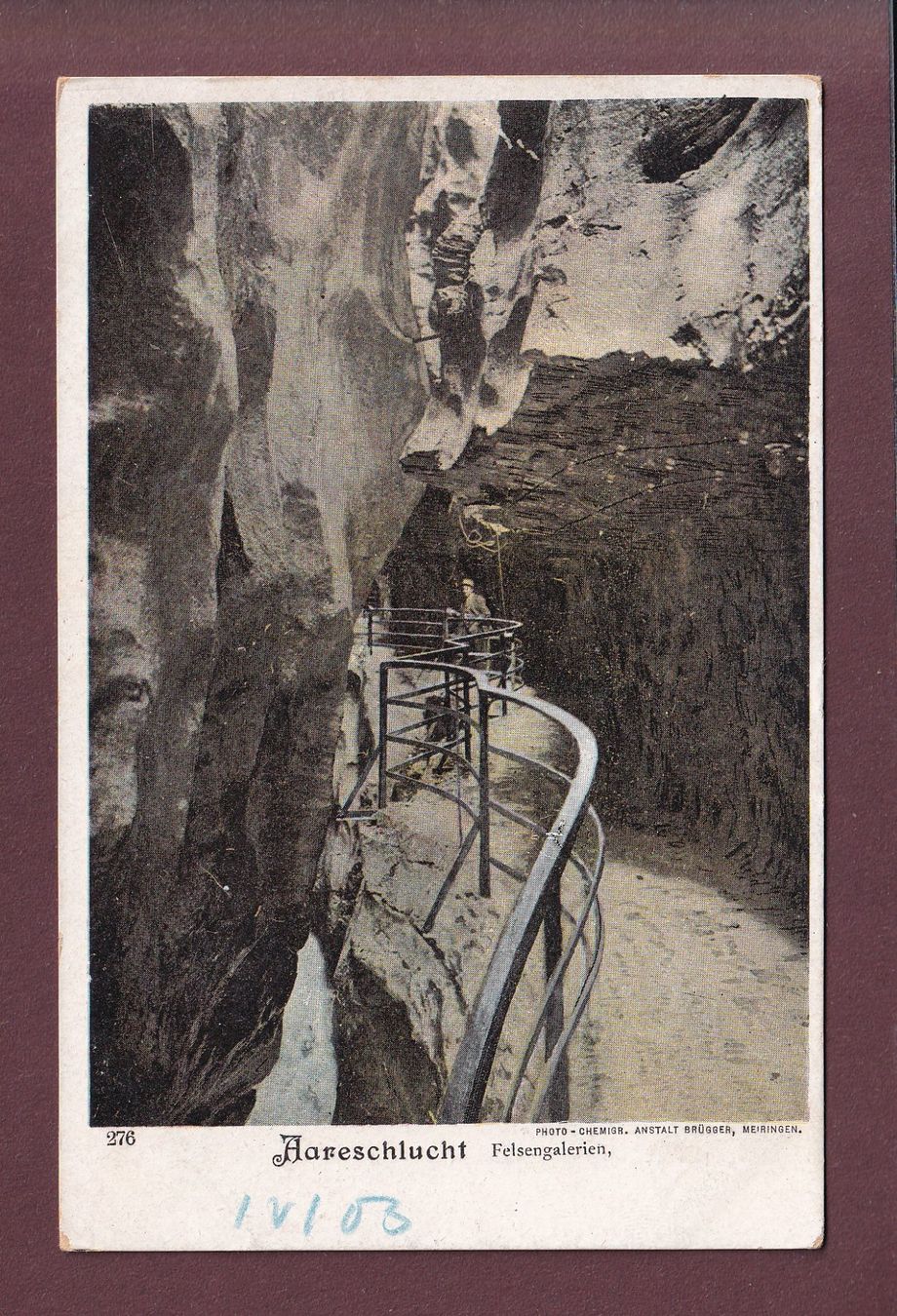 Cartes postales: AARESCHLUCHT - Felsengalerien – D'occasion à Pully par nicecards