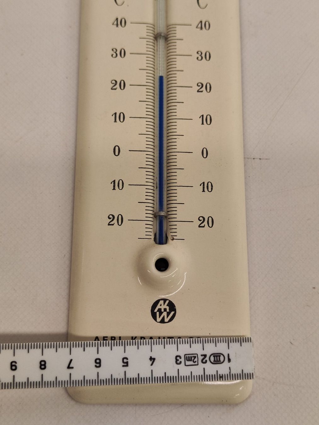 Sonstiges für Haushalt & Wohnen: Vintage aussen Thermometer Emaille – Gebraucht aus Toffen von  3