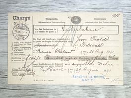 TR80 Enveloppe + Timbre Suisse 1891
