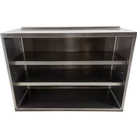 Hängeschrank Wandhängeschrank Edelstahl offen 2 Tablar 100cm