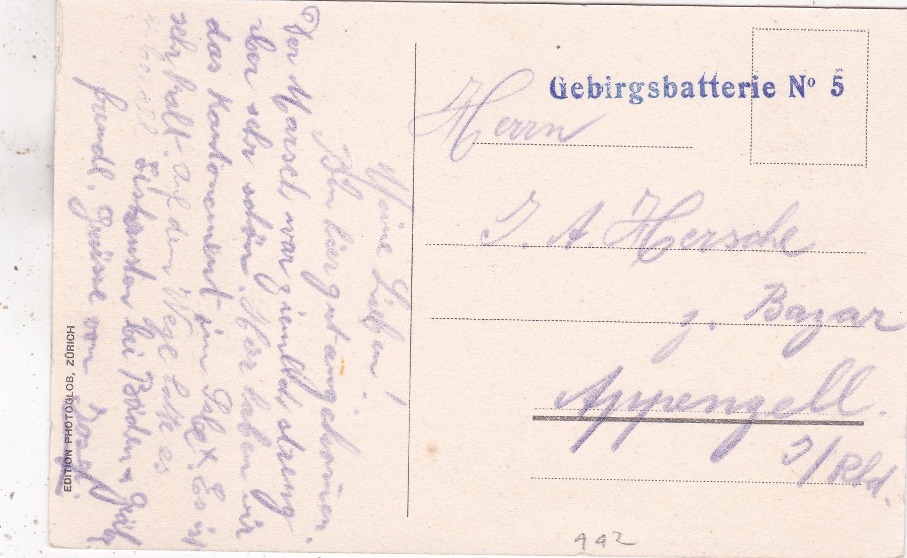 Ansichtskarten: Zuoz Weisses Kreuz – Gebraucht aus Herisau von Lisegrat2008 1