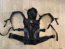 Manduca Babytrage schwarz mit Stegverkleinerer