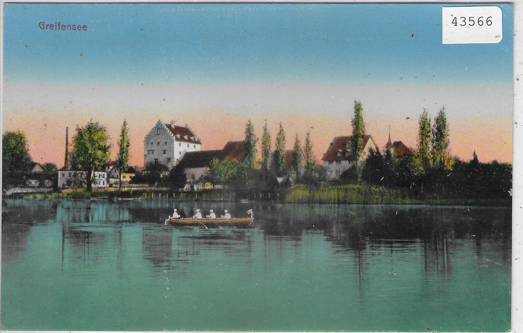 Ansichtskarten: Greifensee mit Ruderboot - Litho – Gebraucht aus Ettingen von Kartenplanet