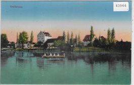 Greifensee mit Ruderboot - Litho