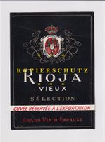 Etikette für Wein - Rioja Vieux /bd